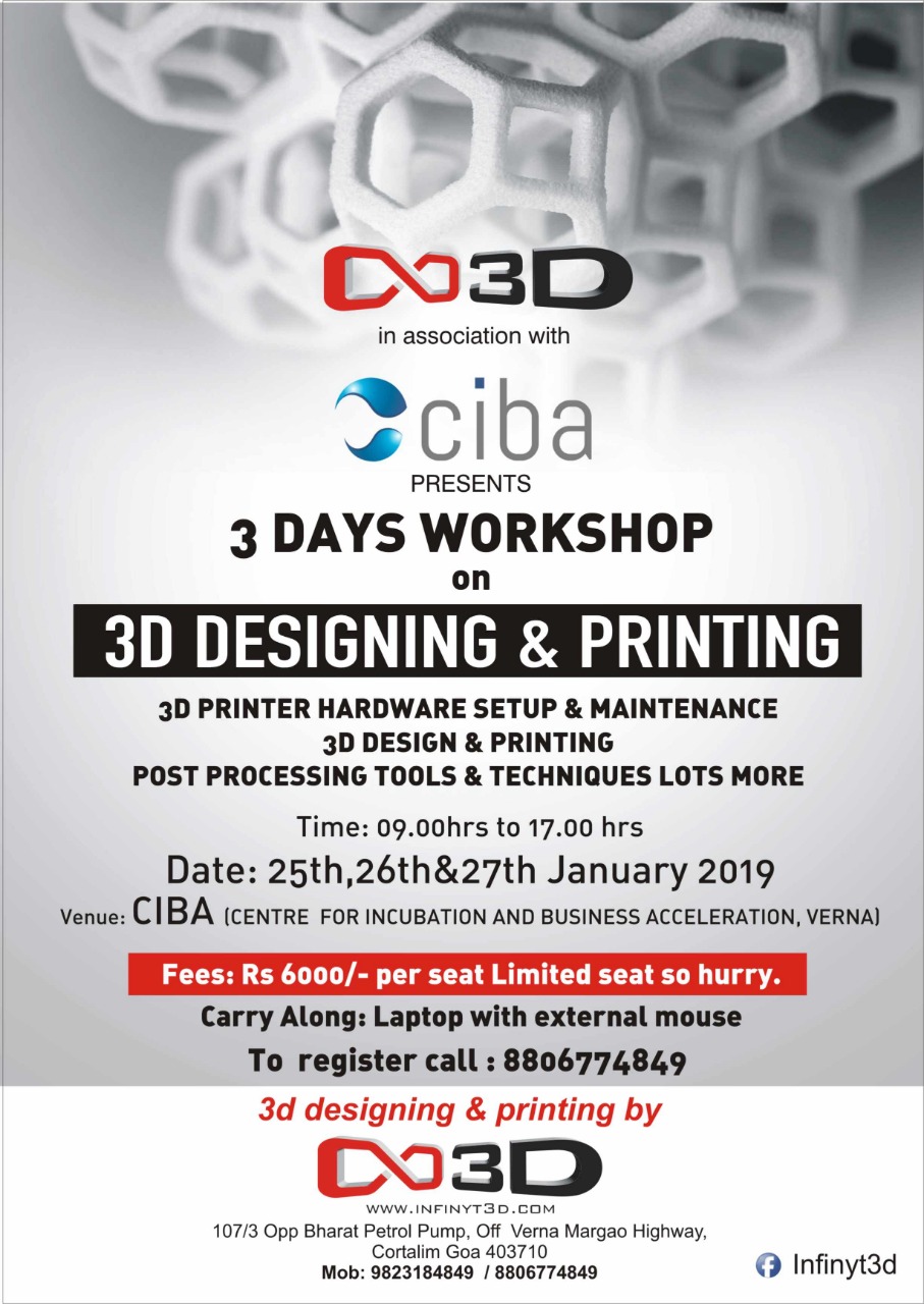 ciba-3D Designing and Printing Workshop